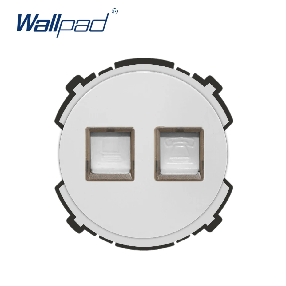 Wallpad TEL& DATA Compute сетевой разъем Функция ключа только слабые электрические розетки CAT5 Rj45