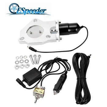 

ESPEEDER 2 Inch Stainless Steel Headers Electric Exhaust Cut Out Valve Kit With Manually Switch Car Exhaust Cutout Modified