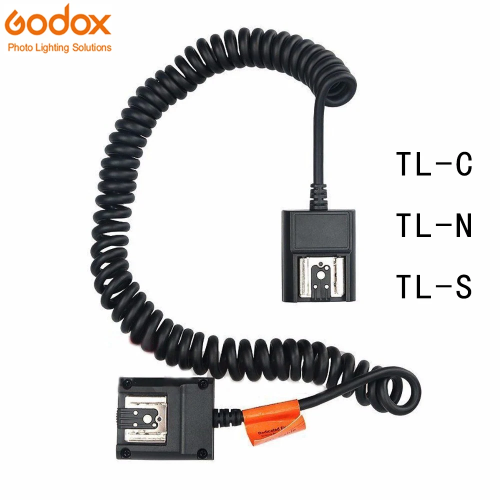 

Godox TL-C/N/S 3M Off Camera Flash Speedlite TTL Cable Shoe Sync Cord for Canon Nikon Sony Camera