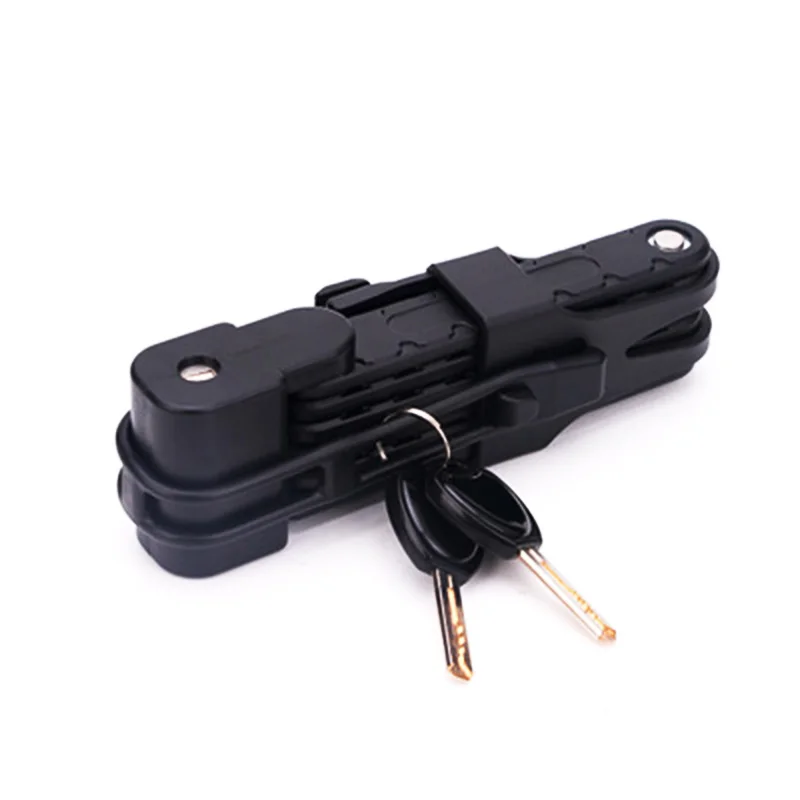 

Universal Folding Bicycle Lock Steel Bike Lock Security Cable Lock Anti-Theft Combination Riding Tool for Mountain Bike