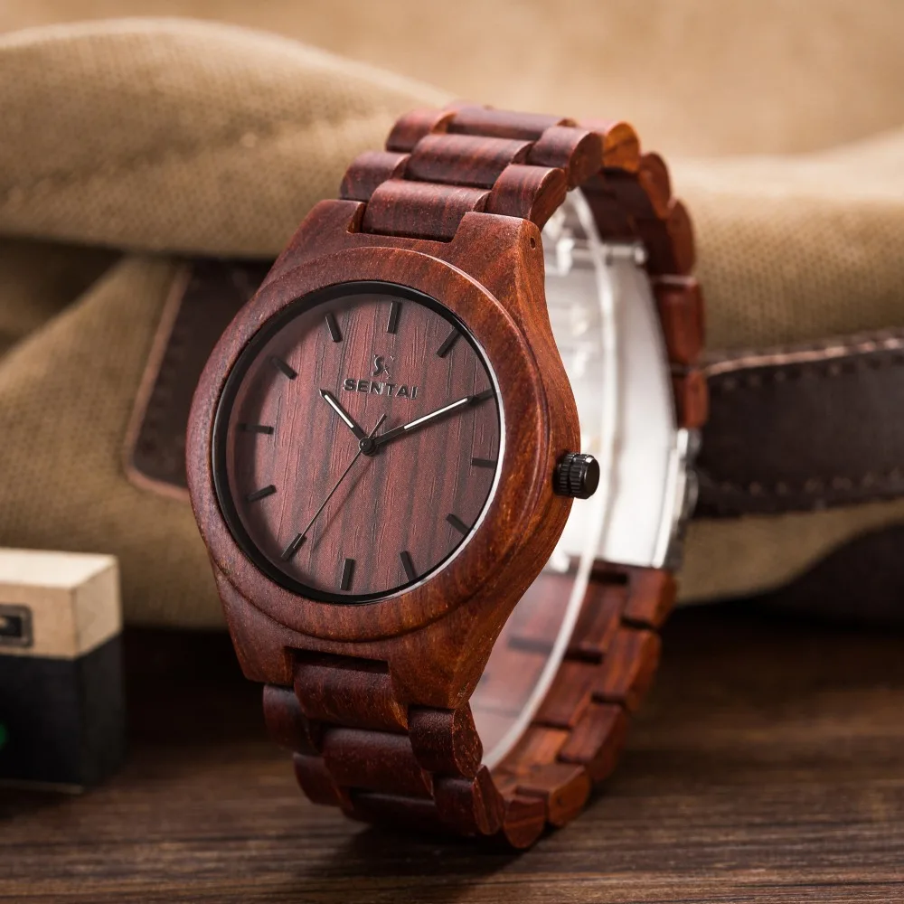 Новые модные мужские деревянные часы брендовая с деревянной часы кварцевые повседневное часы для человека известный бренд деревянные наручные часы Рождественский подарок
