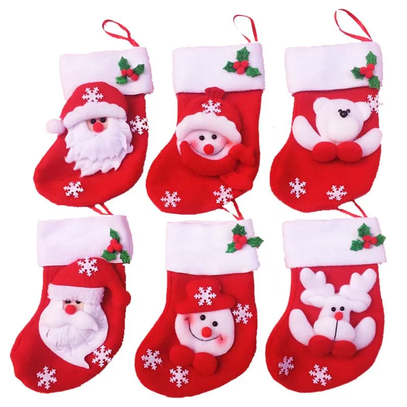 

12pcs Xmas Decor Lovely Snowman Tableware Holder Pocket Dinner Cutlery Bag Candy Bags Party Christmas Tree Hang Decoration