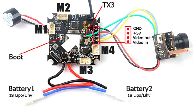 JMT Mobula7 запасные части замена Crazybee F3 Pro Контроллер полета SE0802 1-2S CW CCW двигатели для Mobula 7 RC гоночный Дрон