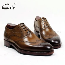 CIE ручной работы из натуральной телячьей кожи Для мужчин платье обуви goodyear welted полный броги Бизнес карьера коричневый обуви ox477