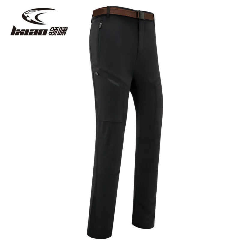 LXIAO senderismo Mujer Pantalones de secado rápido pantalones con cremallera impermeable y transpirable Camping Trekking pantalones al aire libre de las mujeres al aire libre Deporte Pantalones de deporte de las mujeres
