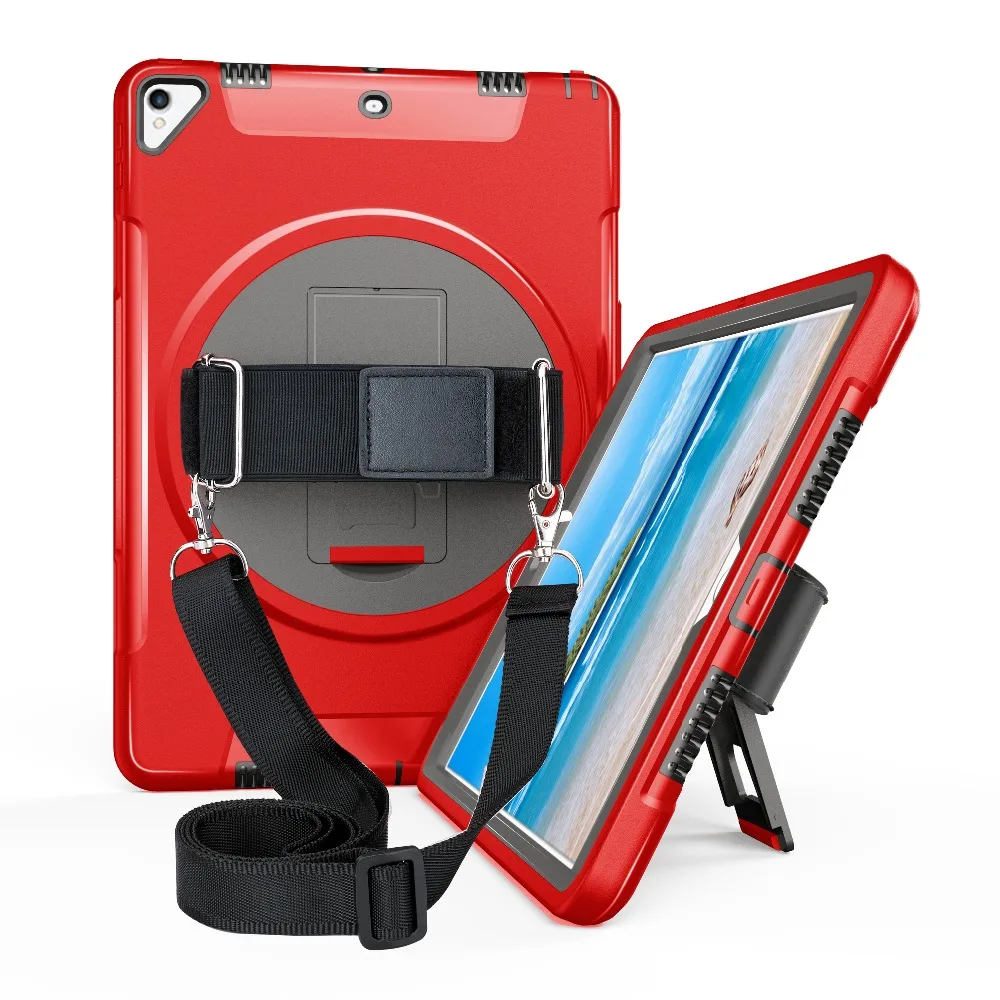 

Miesherk Case for iPad Pro 10.5 inch with 360 Degree Rotating Hand Strap,Neck Strap and Kickstand Shockproof Protection Cover