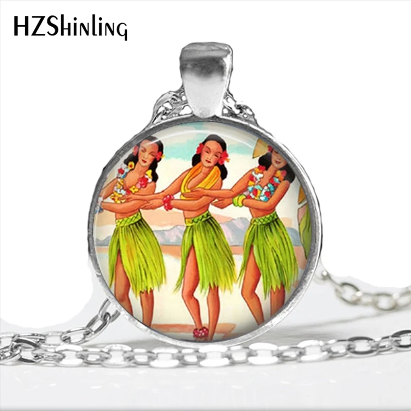 Новинка 2017 колье Hula Girl ручной работы Гавайский тропический остров китчи