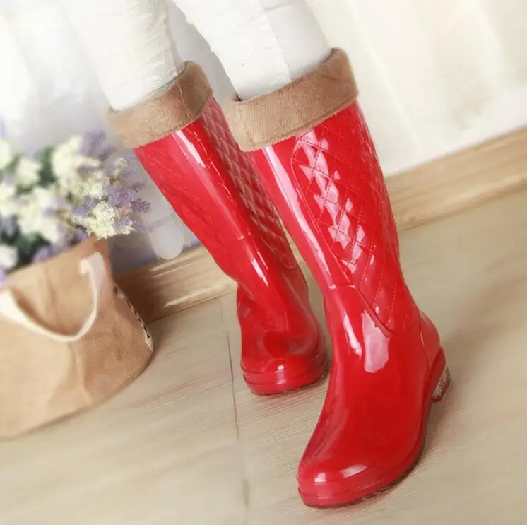 low heel rain boots