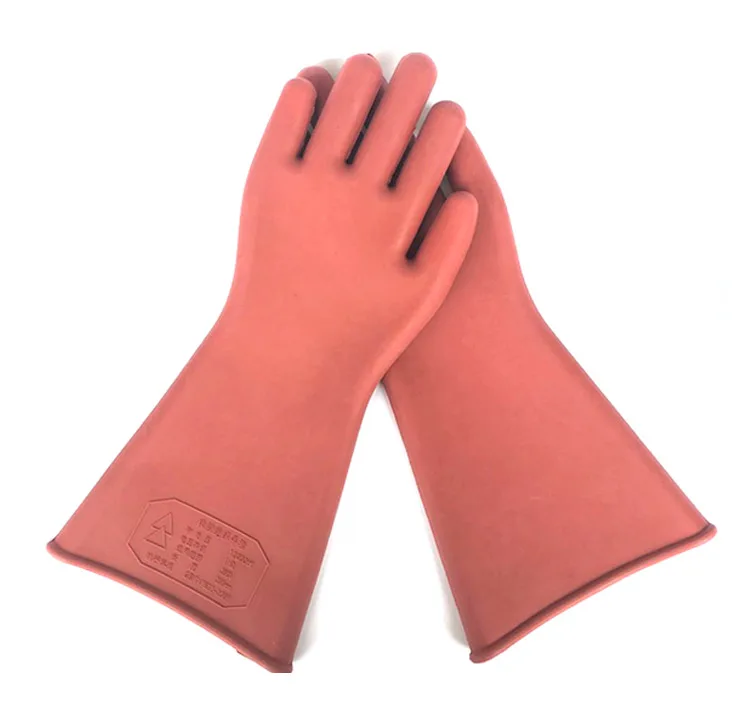 Insulation Gloves 12KV20KV25KV35 KV Anti-electric Labor Safety Leakage prevention Rubber Gloves Electrician Insulating Glove (3)