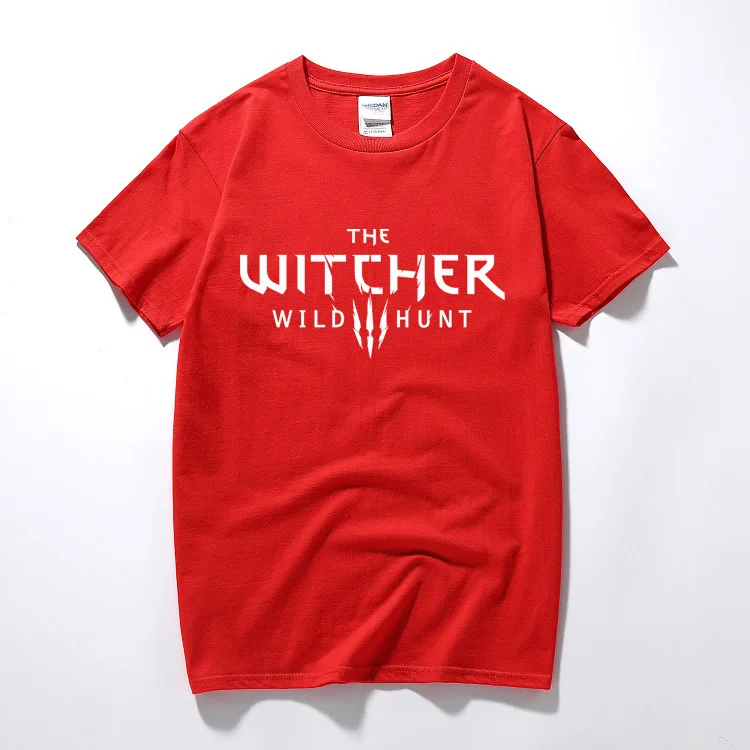 The Witcher 3 T Shirt Summer Men Women Cotton Short Sleeve the witcher t-shirt Geralt de Riv Men Clothing Tops Tee