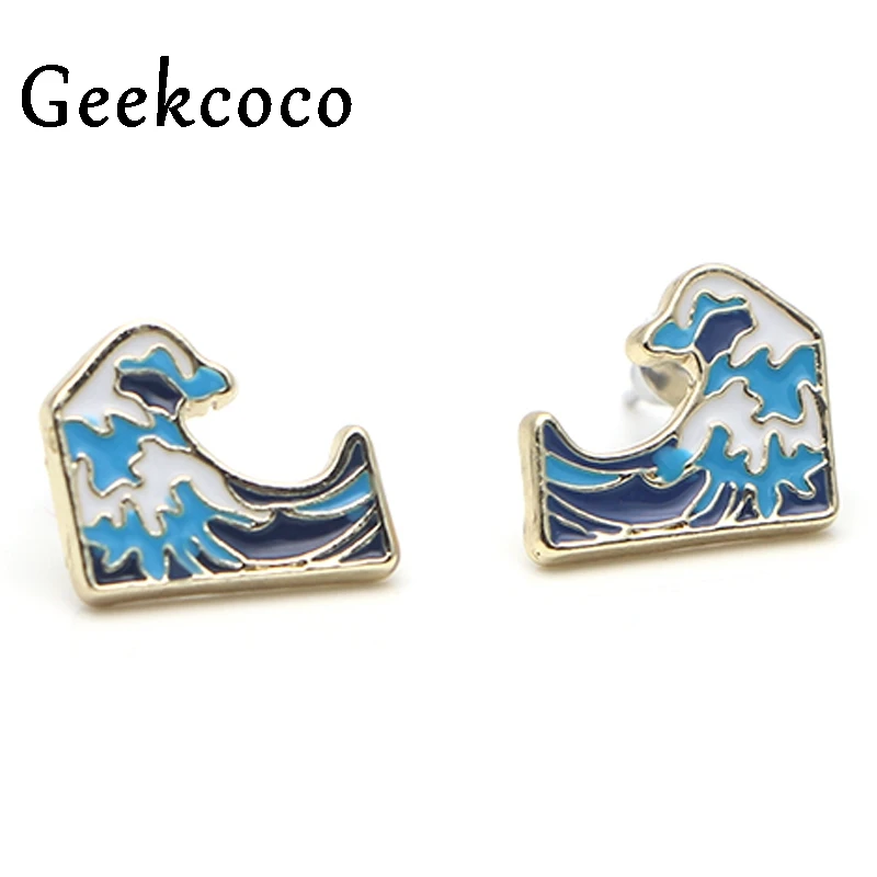Винтажные серьги Kanagawa The Great Wave off праздничные ювелирные изделия подарок подруге