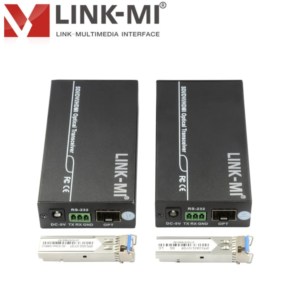 LINK-MI 10KM DVI 익스텐더 섬유 지원 1080P LC, 오디오 RS232 풀 HD DVI 광 송신기 수신기 DVI 신호