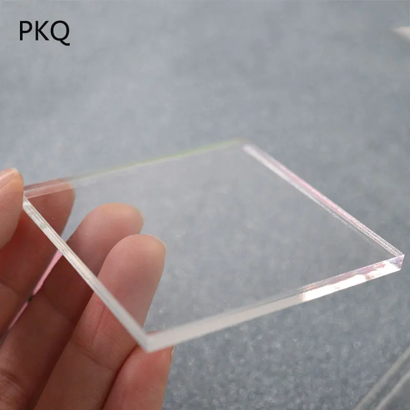 100 шт 1 мм Толщина Прозрачный акриловый лист персекс пластик прозрачный плексиглас квадратная пластиковая прозрачная доска лист