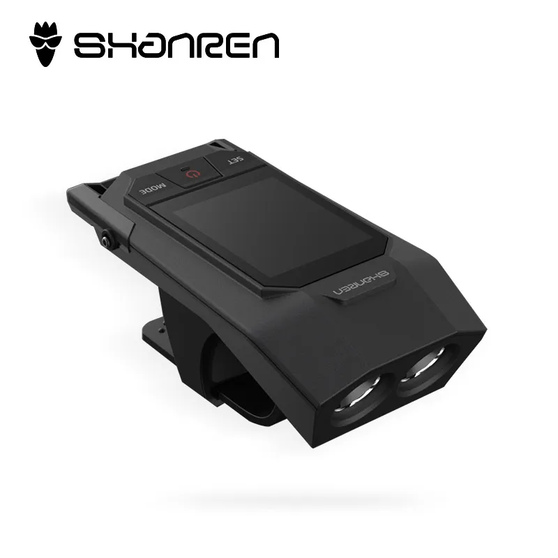 Clearance SHANREN Waterproof Bicycle Light Computer IP65 Bike Light Cycling Wireless Speedometer Computer MTB Bicycle Lamp Bike Stopwatch 1