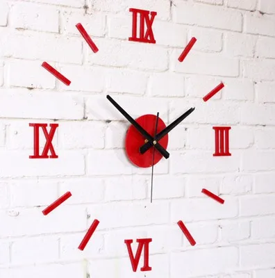 3D креативные цифровые настенные часы Romae часы-наклейка современный дизайн часы DIY часы на стену кухня часы гостиная домашний декор