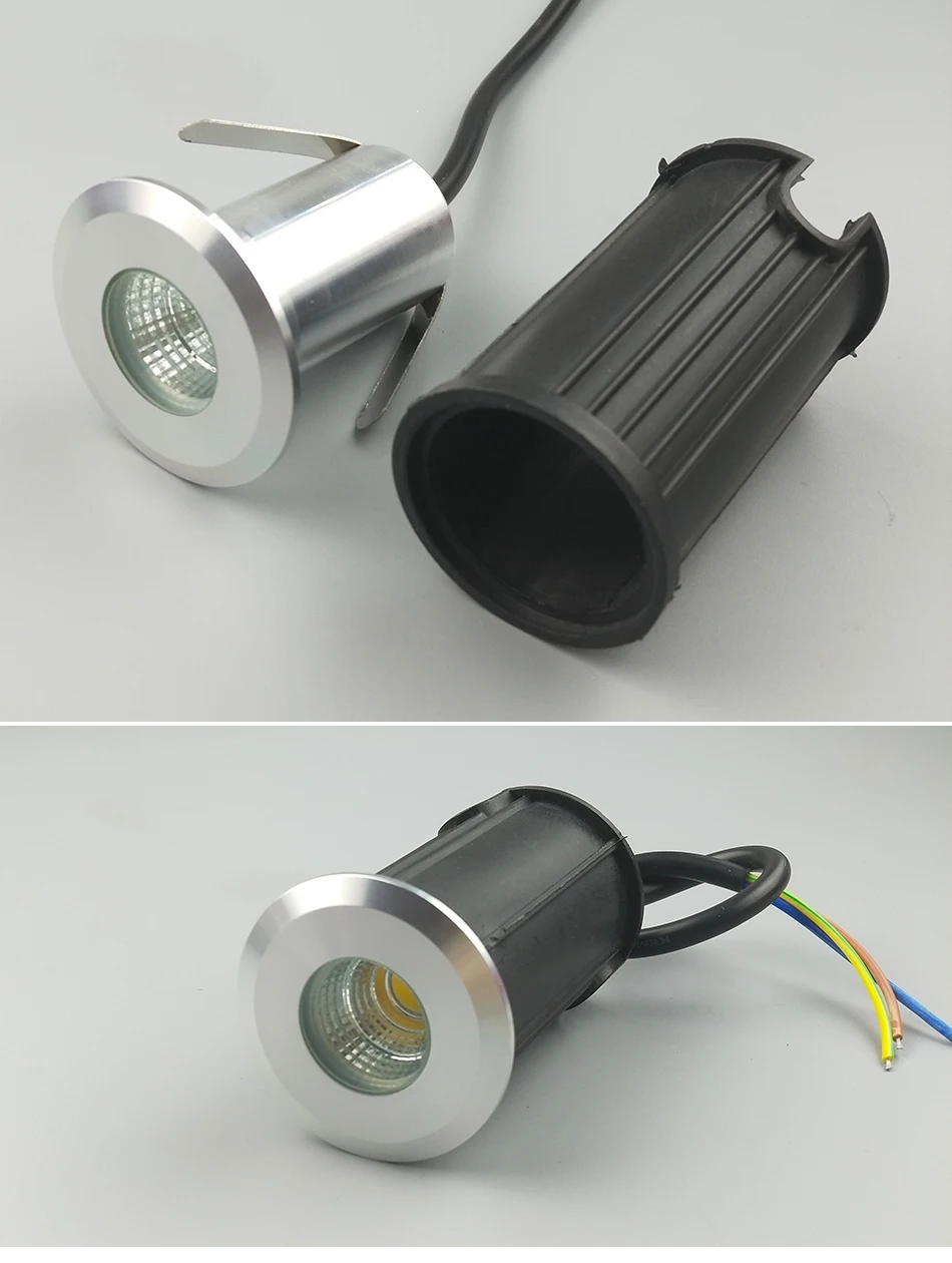 Emissor de Luz Lâmpada de Assoalho ao ar Pces Diodo Subterrânea 1 w 3 5 Cob Livre Terra Local Paisagem Jardim Quadrado Caminho Enterrado Quintal 85-265 v Dc12v 10 Luz 5 10 pces diodo emissor de luz luz