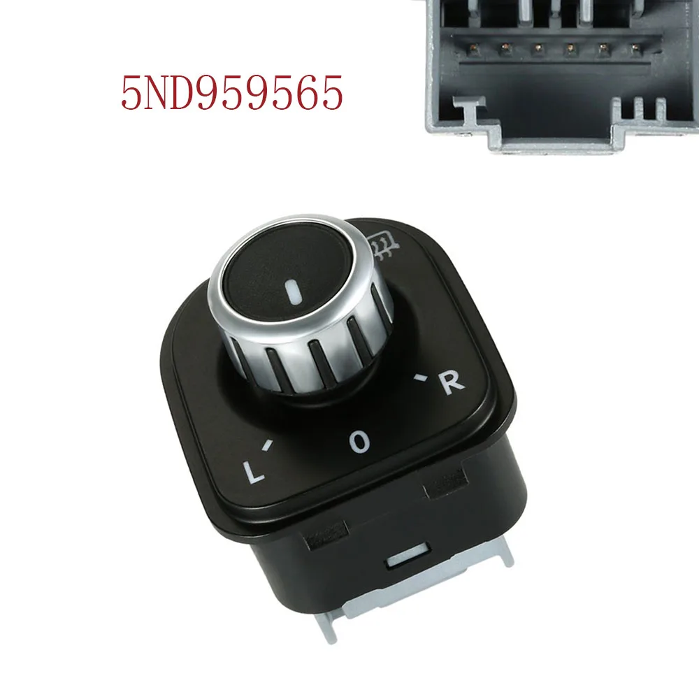 Chrome Mirror Switch For VW Jetta Golf GTI MK5 MK6 5ND959565A 5K0959565