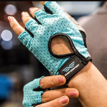 

Summer Men Cycling Gloves Outdoor Sports Half Finger Breathable Non-slip Wearable Hand Knitting Personal Protective Equipment