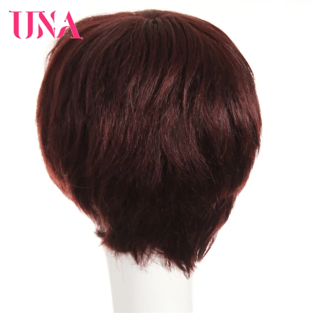 UNA Remy бразильские прямые человеческие волосы парики #6411 120% плотность цвет #1 # 1B #2 #4 #27 #30 #33 # 99J # ошибка #350 #2/33 доступны