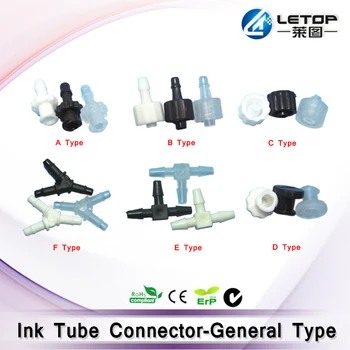 

High Quality 4mm 6mm Ink Pipe Connector For Large Format Printer