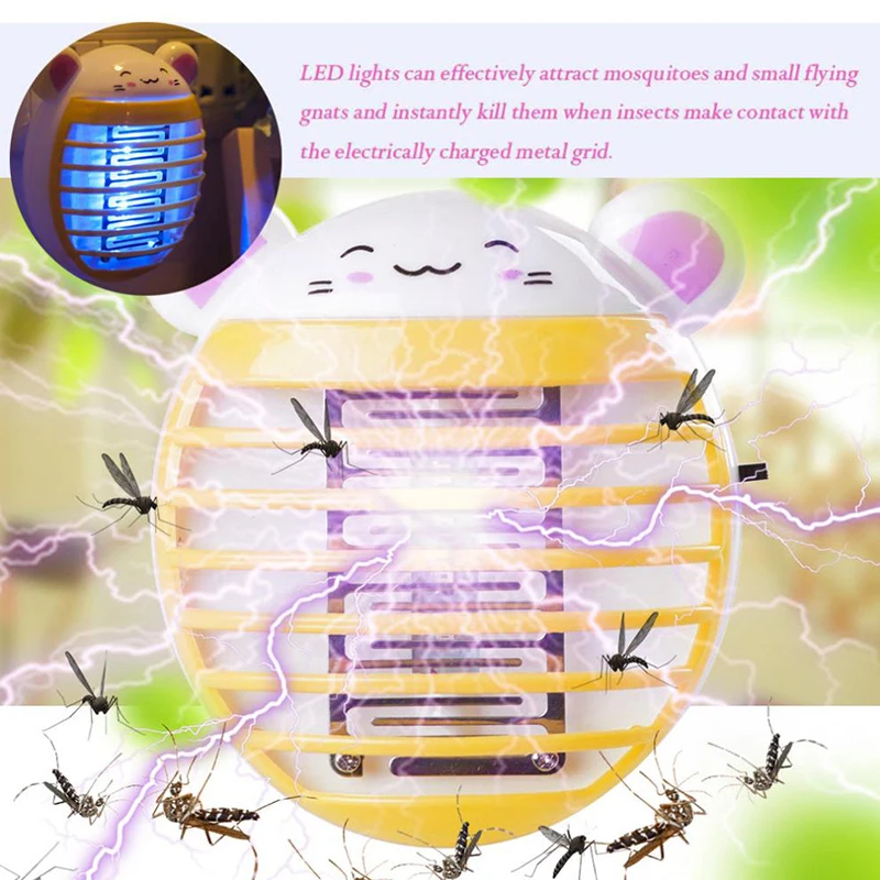 Mosquito Killer Lamp Anti Mosquito Pest Reject Light Trap For Mosquito Repeller Electric Lamp Mosquito Repellent killer Fly Bug Insect Trap EU  US Plug (10)