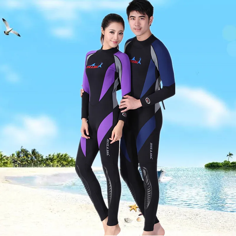 DIVE&SAIL Women 1.5mm One Piece UV Protection Wetsuit for Diving Snorkeling Swimming