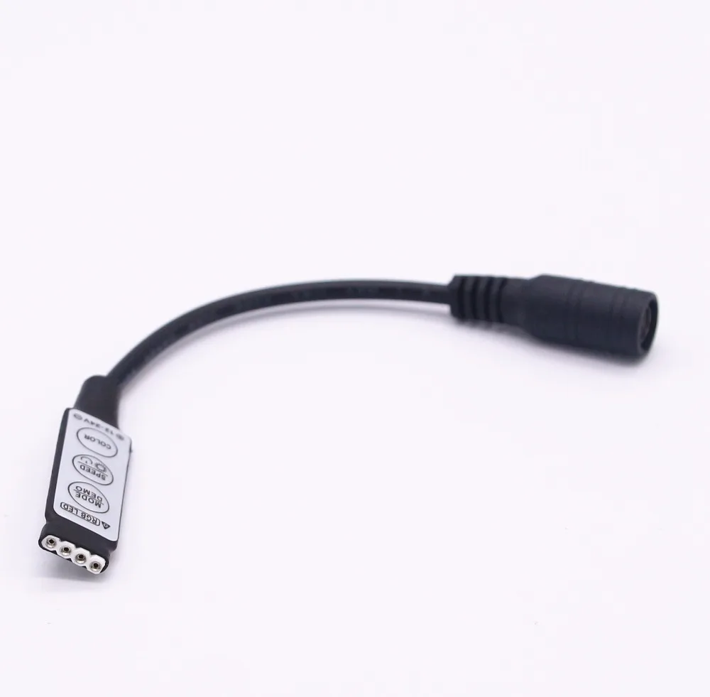 DC 12V 24V светодиодный регулятор регулятора RGB мини 3 ключа пульт дистанционного
