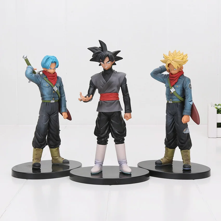 3pcs/set Dragon Ball Super Goku Black Action Figure Zamasu Black Gokou