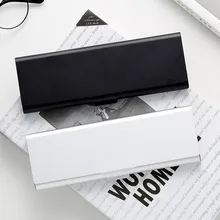 Простой Черный Белый пенал металлический пенал японский алюминиевый эскизная ручка коробка 1 шт