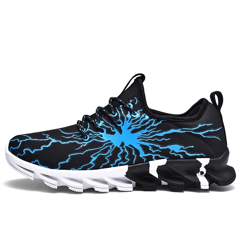 Men Running Shoes Blade Sneakers Women Cushioning Outdoor Men Sport Shoes Jogging Athletic Shoes Male Trainer Zapatillas Hombre - Цвет: BL-blue