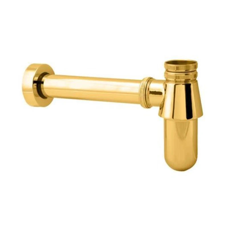 Günstig Bagnolux Luxuriöse P trap Alten Stil Massivem Messing Wand Siphon Siphon Mit Waschbecken Ablaufgarnitur Sanitär Rohr fabrik Direkt