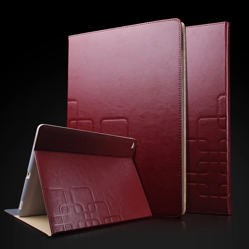 

Luxury Brand Leather Tablet cover For Apple Ipad Pro case 12.9'' Flip Book Stand Cover For iPad pro stand Wallet accessories