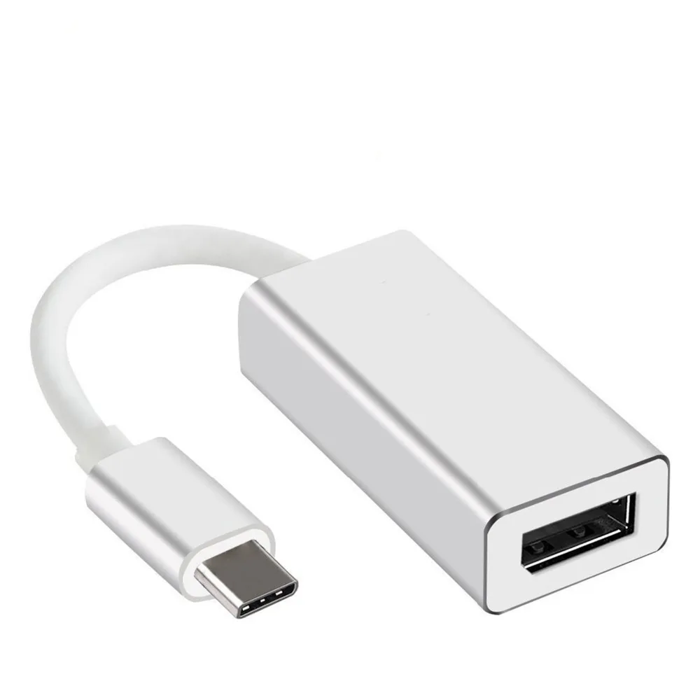 USB C к DisplayPort адаптер Тип DP конвертер Поддержка 4K UHD 1080P для Macbook|Кабели VGA| |
