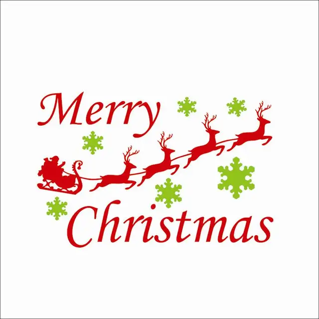 carriage christmas wall stickers xmas deer wall stickers merry christmas removable wall stickers - Merry Christmas Stickers carriage christmas wall stickers xmas deer wall stickers merry christmas removable wall stickers - Merry Christmas Stickers