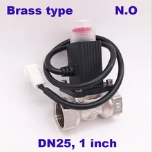 GOGO DN25A ручной сброс 1 дюймов Никель латунь газа аварийного отключения электромагнитный клапан для дома DC9-24V 12 В DC