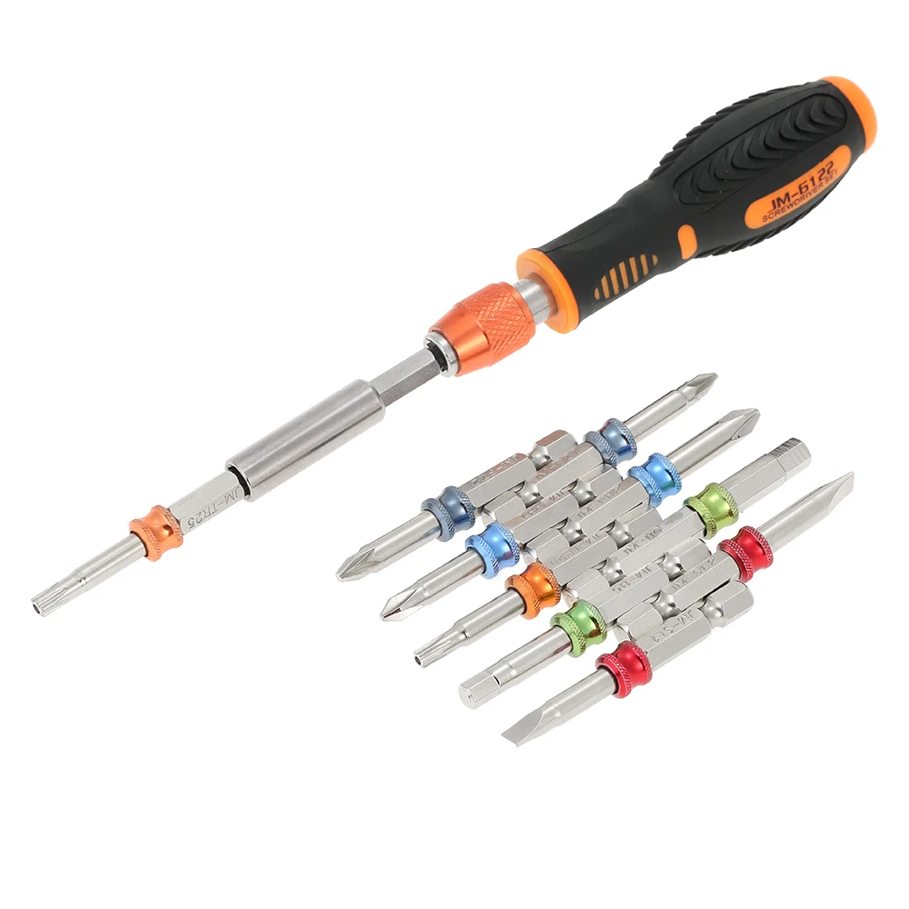 JAKEMY JM 6122 12 in 1 Professional Color Ring Screwdriver Set Multi