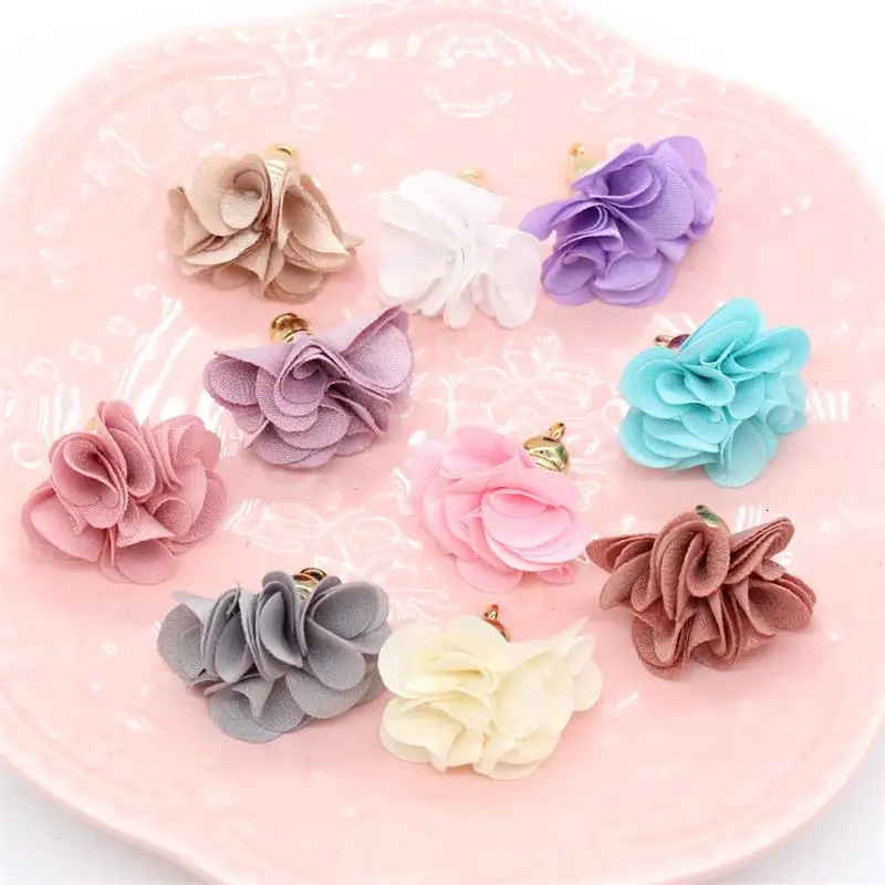 

10Pcs Cute Flowers Tassels For Scrapbooking Happy Planner/Card Making/Journaling Project DIY Craft