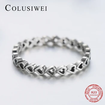 

Linked Love Openwork Heart Stackable Finger Ring for Women Engagement & Wedding Jewelry