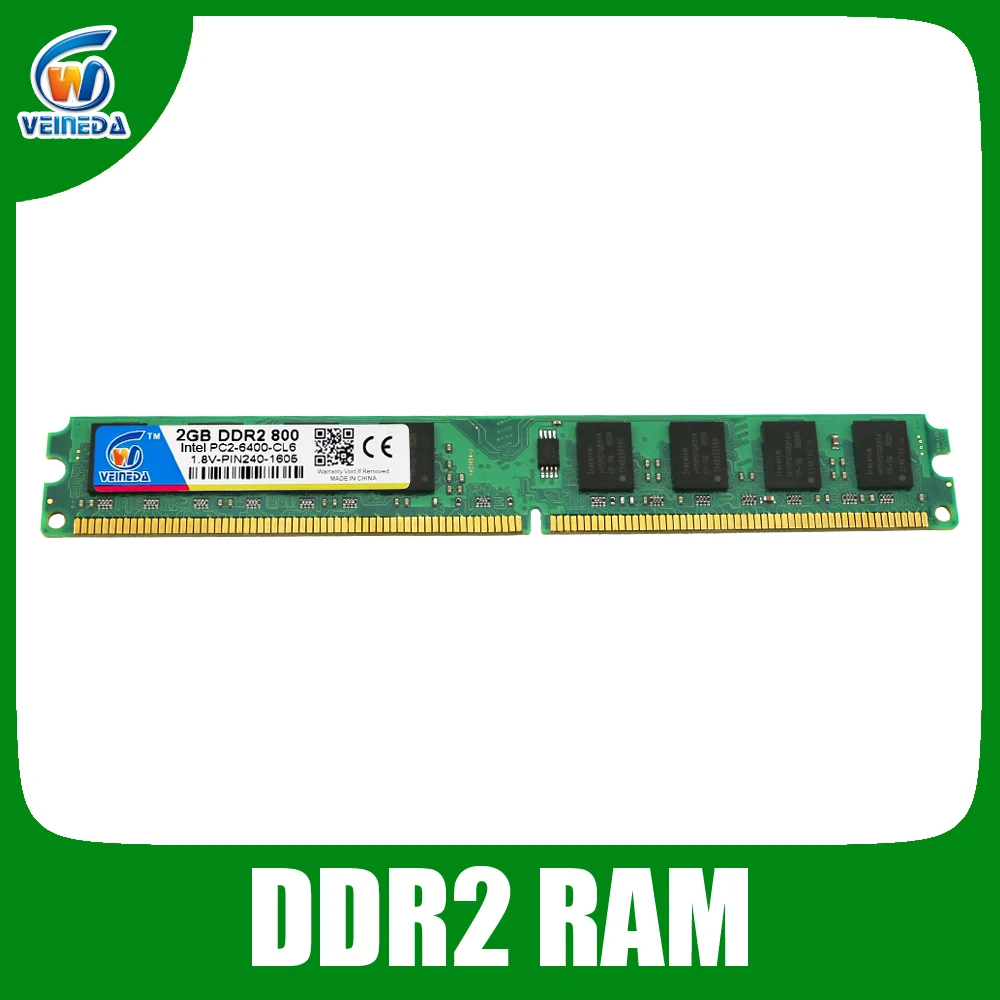 VEINEDA DDR2 800 МГц/667 МГц 4 Гб сверхскоростная память Ram pc2 6400 для настольной материнской платы