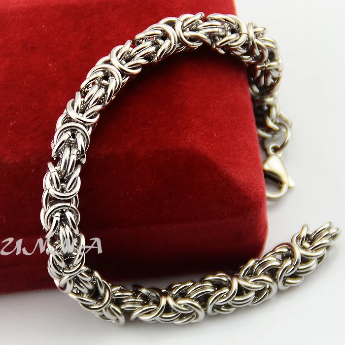Chunky 7mm 316l Stainless Steel Link Byzantine Bracelets Chains For Chunky 7mm 316l Stainless Steel Link Byzantine Bracelets Chains For Men Women 7inch 11inch Jewelry In Chain From Accessories On