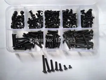 

200PCS M3 Allen Bolt Hex Socket Countersunk Flat Head Screw Assortment Set