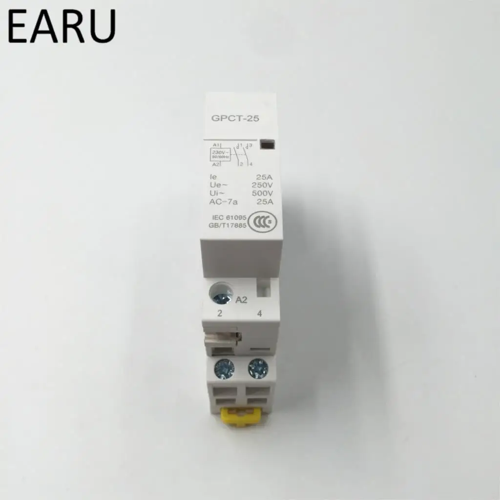 GPCT1 Американская классификация проводов 2р 16A 25A 220 V/230 V 50/60HZ Din Rail AC контактор для дома 2NO для домашние тапочки отеля ресторана