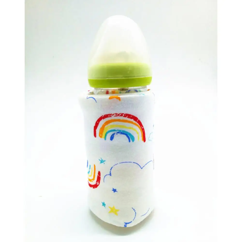 6 цветов USB молоко водонагреватель прогулочная коляска изолированная сумка печать детская бутылочка для кормления нагреватель
