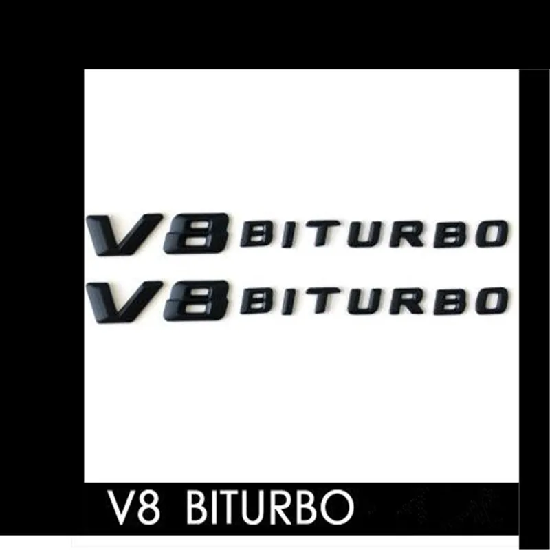 10 шт. 3D Автомобильная Наклейка ABS V8 BITURBO логотип эмблема значок задняя сторона