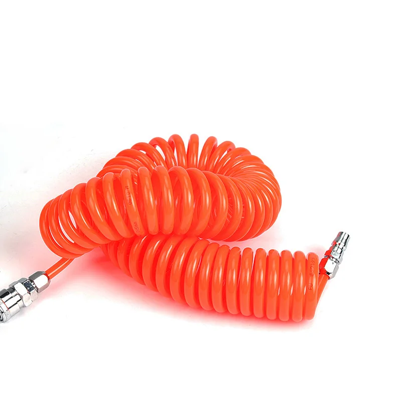 

Air Compressor Hose 15M PU pipe Pneumatic Components Spring Tube Portable Coupler PP20+SP20