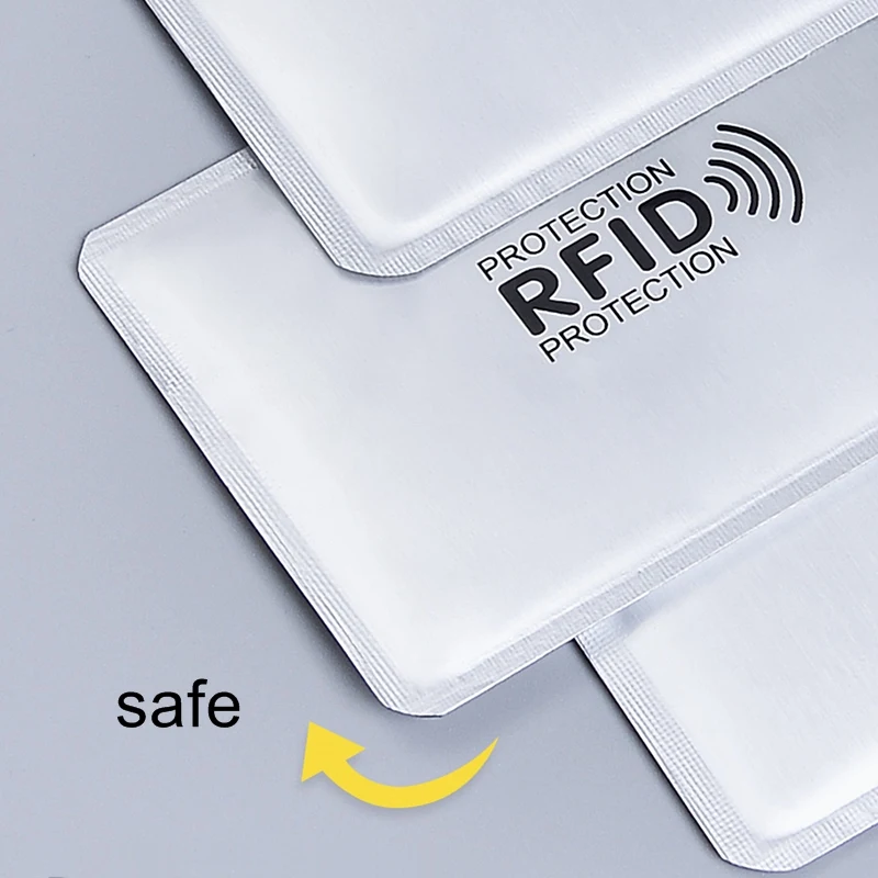 Анти Rfid кошелек Блокировка ридер замок банк держатель для карт Id банковский чехол для карт Защита металлический кредитный держатель для карт Алюминий Z008