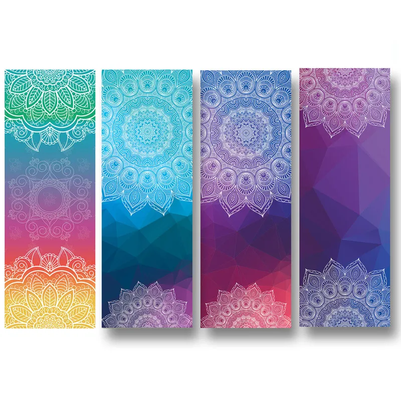 Classic Mandola Yoga Towel 183 65 Diamond Texture Non Slip