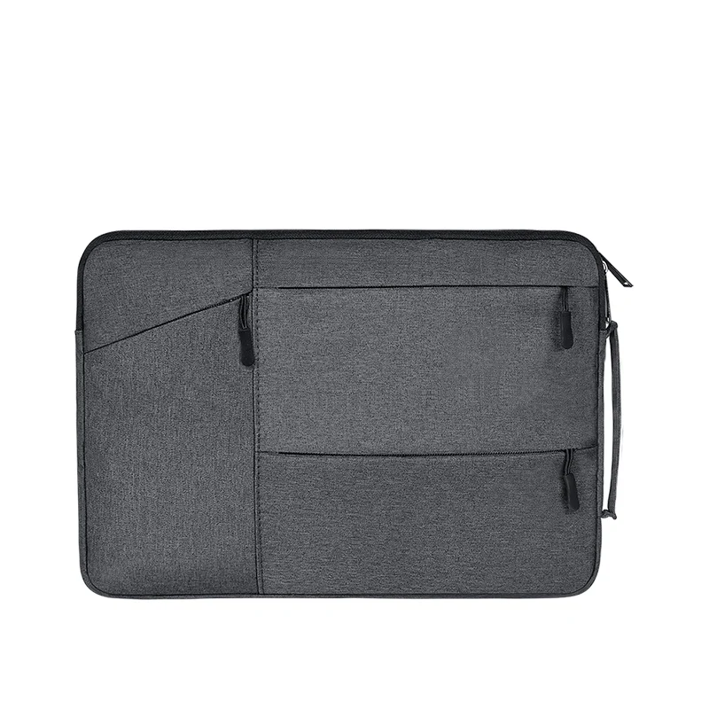 Laptop Bag For Macbook Air Pro Retina 11 12 13 14 15 15.6 inch Laptop Sleeve Case PC Tablet Case Cover for Xiaomi Air HP Dell - Цвет: Темно-серый