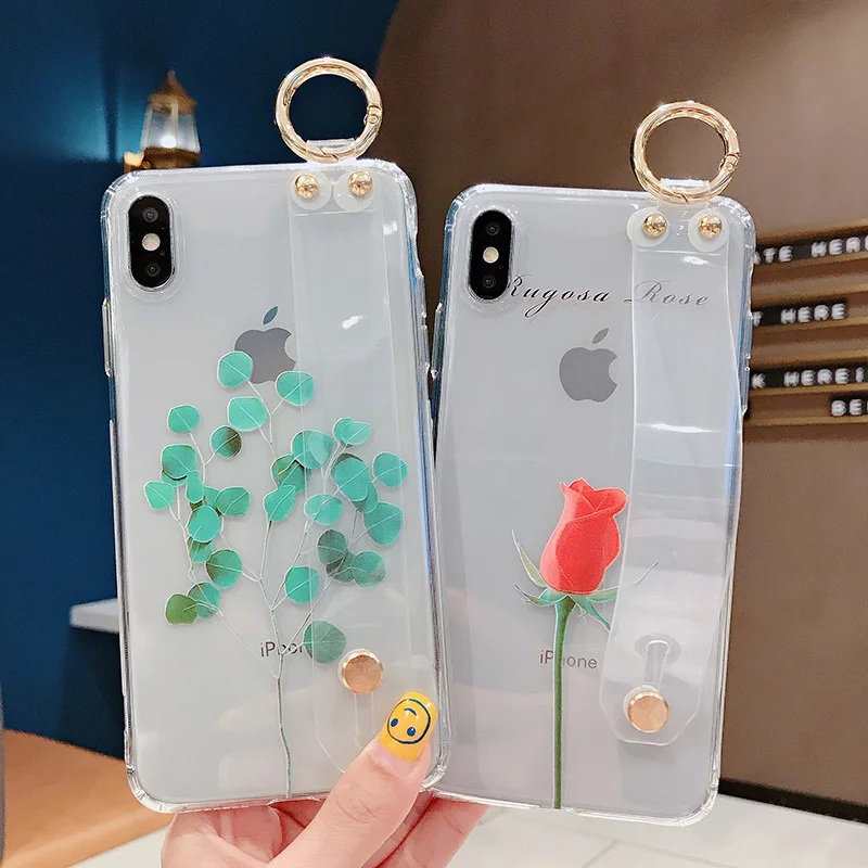 Новый Модный милый чехол с листьями Rugosa Rose Tree для Iphone 6 6s 7 8 Plus X XR XS MAX задняя крышка