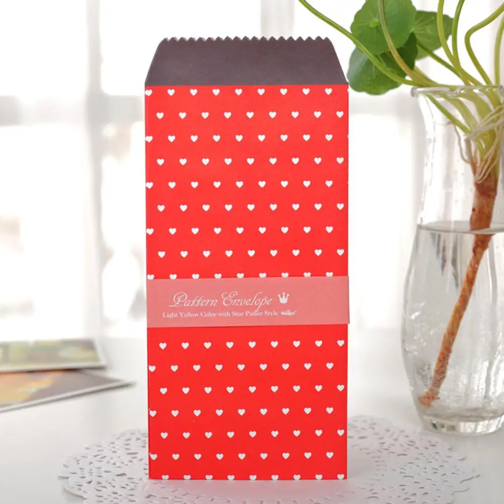  150Pcs/lot Invitation Envelope Candy Color Cute Cartoon Lucky Envelopes Invitation Card Wedding Par